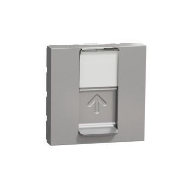 New Unica Toma Rj45 Cat.6 Utp 2 Mod. Aluminio
