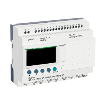 Zelio Logic - Relé Programable Modular Zelio Logic - 26 E S - 24 V Cc - Reloj - Pantalla