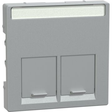 Tapa Rj45 Doble Elegance Aluminio