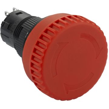 16 Mm De Diámetro De Parada De Emergencia, No Iluminado, La Cabeza Ø32mm, A Su Vez / Tirón Para Liberar, 2nc