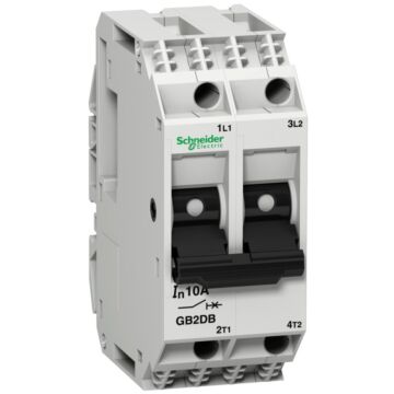 Disjuntor Tesys Para Circuitos De Comando - Gb2-db - 6 A - 2 Pólos - 2d