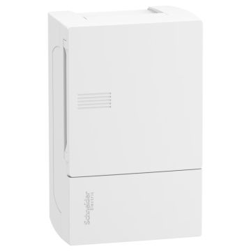 Resi9 Mp - Caja De Distribución - Superficie - 1 Fila - 4 Mód. - Puerta Blanca