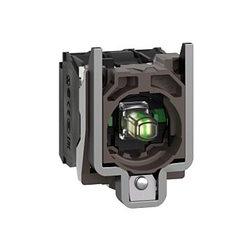 Conjunto Completo De Cuerpo/contacto Y Bloque Luminoso, Harmony Xb4, Blanco, Con Cuerpo/anillo De Fijación, Led Universal, 110...120v, 2no