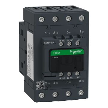 Contactor Tesys D - 4p(4 Na) - Ac-1 - <= 440 V 80 A - 24 V Ca 50/60 Hz Bobina