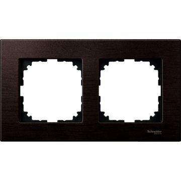 Marco Madera M-elegance Con 2 Elementos Wengue