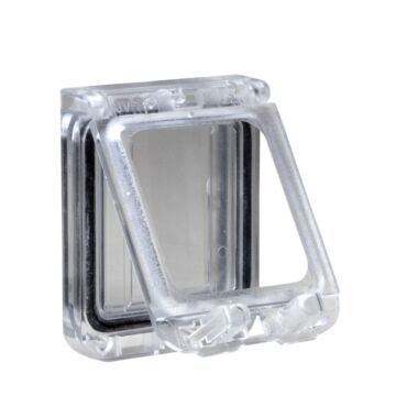 Ventana De Plástico Con Bisagras Y Cubierta Transparente.  L78xw130xd15mm.