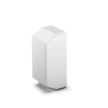 Climacanal - Stop End For Pipe Trunking - 60 X 160 Mm - Pvc - White