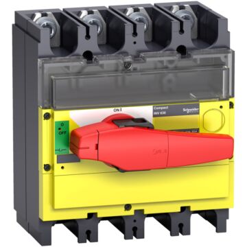 Interruptor Seccionador Interpact Inv 400 4p Punho Vermelho/face Frontal Amarela
