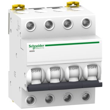 Interruptor Magnetotérmico; Acti9 Ik60n; 4p; 25a; Curva C; 6000 A