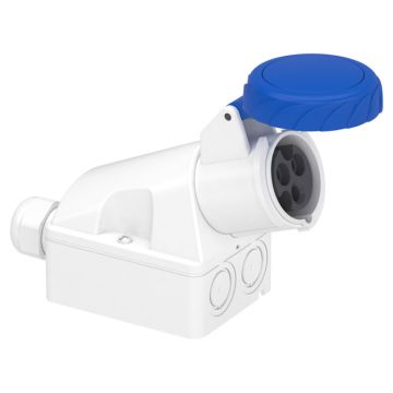 Toma De Montaje En Pared 16 A 2p+t 200-250 V Ip67 50-60 Hz