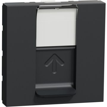 New Unica Toma Rj45 Cat.5e Utp 2 Mod. Antracita
