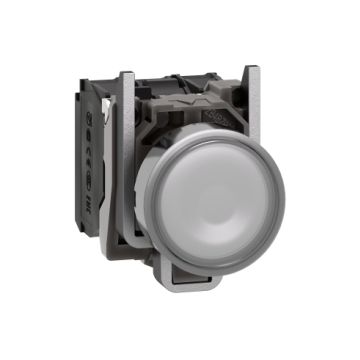 Pulsador  Lum Led 230vca 1na+1nc Blanco
