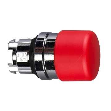 Cabeza Pulsador Seta 30mm Rojo