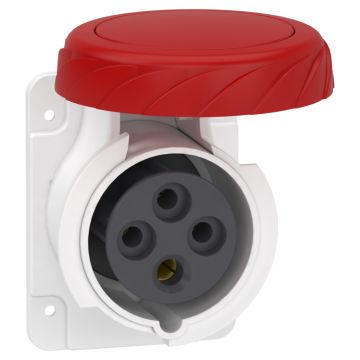 Pratika Socket - Screw - Straight - 16a - 3p + E - 380...415 V Ac - Panel