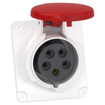 Clavija Panel Angulada Pk Patrika Conexión 16 A Ip44 380 V 3p+n+t 50-60 Hz