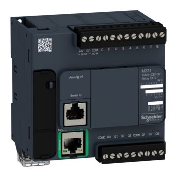 Controlador Modicon M221 Con Ethernet 16 Es De Tipo Relé