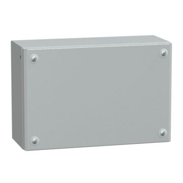 Caja Industrial De Metal Con Puerta Ciega  H200xw300xd120 Ip66 Ik10 Ral 7035