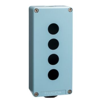 Caja Metálica Ip65 4 Taladros Diámetro 22,2 Profundidad 49mm Azul