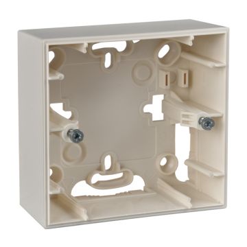 Caja Superficie Con 1 Elemento Serie Única Marfil