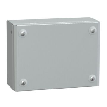 Caja Industrial De Metal Con Puerta Ciega  H150xw200xd80 Ip66 Ik10 Ral 7035