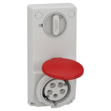Unika Interlocked Socket - 32 A - 3p + N + E - 380...415 V Ac - Ip44 - Panel