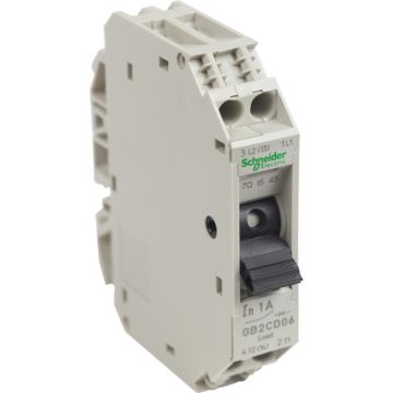 Disjuntor Tesys Para Circuitos De Comando - Gb2-cd – 1 A - 1 Pólo+n - 1d