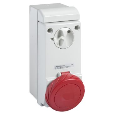 Unika Interlocked Socket - 32 A - 3p + E - 380...415 V Ac - Ip65 - Wall