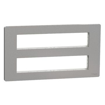 New Unica System - Marco 2 X 10 Módulos Blanco Aluminio