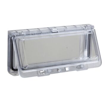 Ventana De Plástico Con Bisagras Y Cubierta Transparente. L78xw130xd25mm.