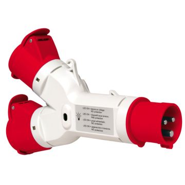Toma Corriente 2 Salidas 16a 3p+tt 380-415v Ip44