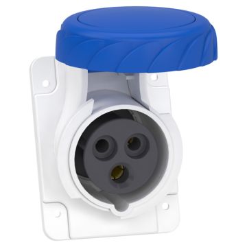 Clavija De Panel Ángulada Pk Patrika Conexión 16 A Ip67 220 V 2 Polos T 50-60 Hz