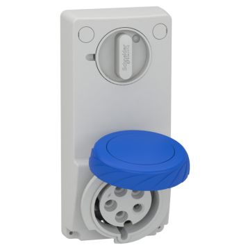 Unika Interlocked Socket - 32 A - 2p + E - 200...250 V Ac - Ip65 - Panel