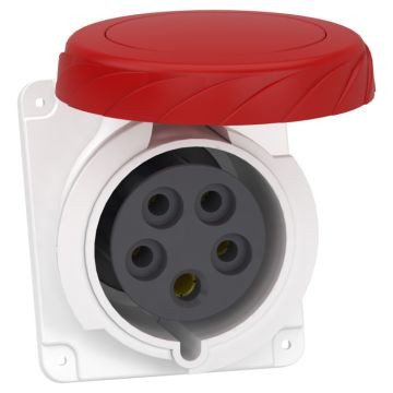 Clavija Panel Ángulada Pk Patrika Conexión 32 A Ip67 380 V 3 Polos +nt 50-60 Hz
