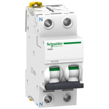Interruptor Magnetotérmico; Acti9 Ic60n; 1p+n; 10 A; Curva C; 6000 A/10 Ka