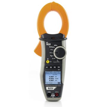 HT9020 TRMS - Pinza VATIMÉTRICA Profesional 1000ACC/CA CAT. IV con medida de Potencia / Armónicos