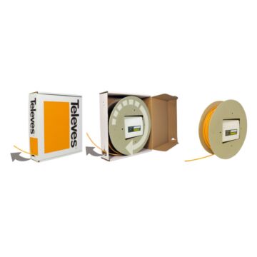 Repartidor PAU fibra óptica 4S+ 2 fibras 40m