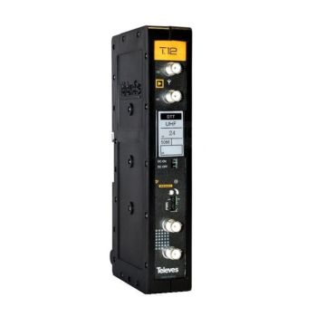 Amplificador multicanal T12 TDT canal 4242 470862MHz G50dB Vs125dBµV