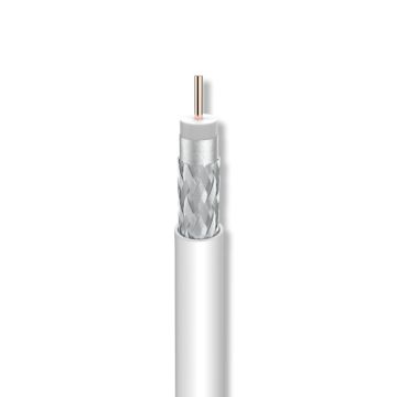 Cable coaxial CXT-1 PVC Eca 17VAtC.A Ø 1,00/4,7/6,7mm blanco