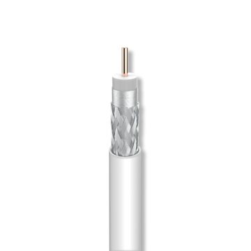 Cable coaxial T-100 PVC Eca Clase A 16VAtC Ø 1,13/4,7/6,6mm blanco
