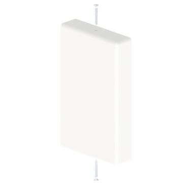 31 Tapa final blanco RAL9010 45x75 U24X