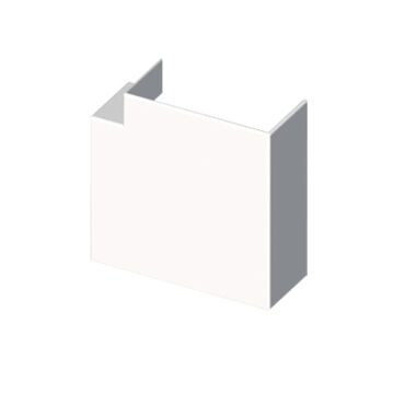 73 Ángulo plano blanco RAL9010 40x90 U24X