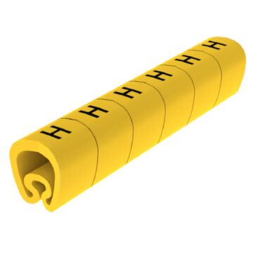 18 Señalizadores precortados amarillo Ø8 PVC plastificado