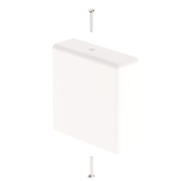 31 Tapa final blanco RAL9010 35X35 U24X