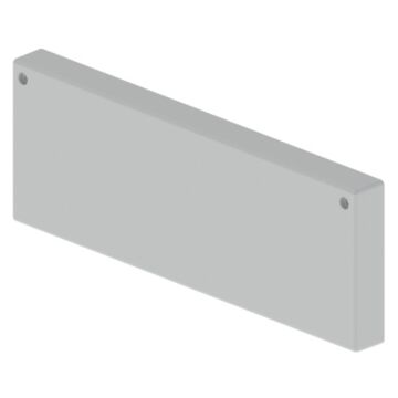 66 Tapa final gris RAL7035 100x300 U23X