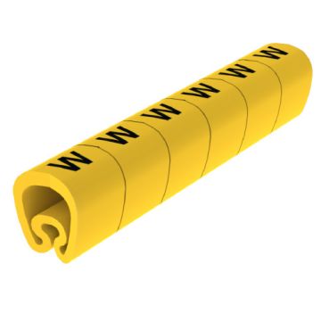18 Señalizadores precortados amarillo Ø5 PVC plastificado