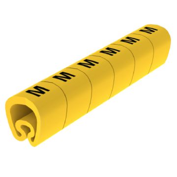 18 Señalizadores precortados amarillo Ø5 PVC plastificado