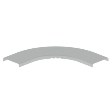 66 Tapa curva plana de 90° gris RAL7035 100 U23X