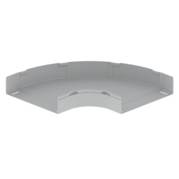 66 Curva plana de 90° gris RAL7035 100X400 U23X