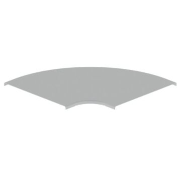 66 Tapa curva plana de 90° gris RAL7035 600 U23X
