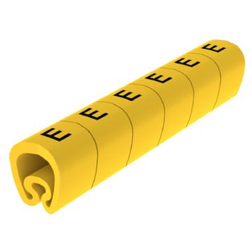18 Señalizadores precortados amarillo Ø5 PVC plastificado